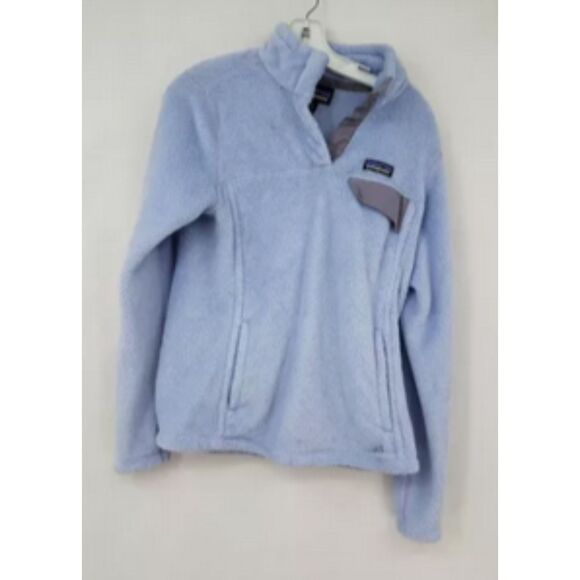 Patagonia Women’s Re-tool Snap-t Fleece Pullover Medium Light Blue or purple - Picture 1 of 5